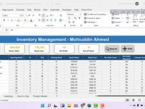 Inventory Management In excel